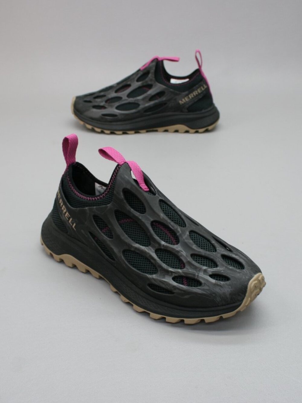 Merrell Ladies 10 Hydro Runner Black Pink Water Slip-on Loafers Shoes - J067124